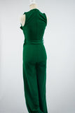 Hunter Green Sleeveless Jumpsuit