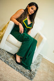 Hunter Green Sleeveless Jumpsuit